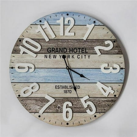 Grand Hotel New York City Multi Colored Wall Clock