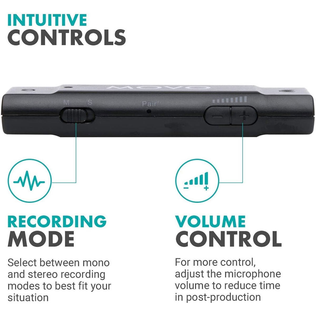 Movo Photo EDGE-DI-DUO Dual Digital Wireless Microphone System with 2x Omnidirectional Lavalier Microphones for Apple iPhones