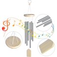 thumbnail image 3 of Campanas de viento con sonido relajante, decoración para exteriores con el tamaño perfecto, tubos de luz de aleación de aluminio, campanillas de viento disuasorias de pájaros, regalo conmemorativo, 3 of 5