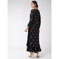 thumbnail image 6 of Pannkh Women's Foil Printed And Embroidered Long Kurta, 6 of 8