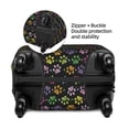 thumbnail image 4 of Daiia Colorful Paw Luggage Cover, Thickened Washable Travel Luggage Covers, Elastic Unique Baggage Covers for 18-20 inch Luggage-Small, 4 of 9