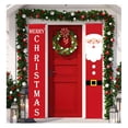 thumbnail image 1 of tamaño extragrande, 71 x 12 pulgadas, colgante de Feliz Navidad, feliz año nuevo, para puerta, porche, para interiores y exteriores, patio, jardín, fiesta, decoración de pared, 1 of 4