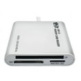 thumbnail image 2 of Tripp Lite USB 3.0 SuperSpeed Multi-Drive Memory Card Reader/Writer Aluminum 5Gbps - Card reader (CF I, CF II, MMC, SD, RS-MMC, MMCmobile, microSD, MMCplus, DV RS-MMC, SDHC, microSDHC, SDXC, UHS/MMC) - USB 3.0, 2 of 4