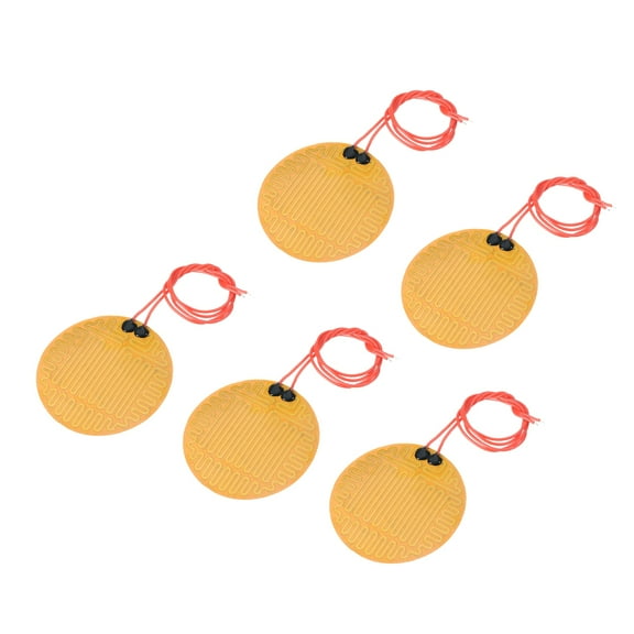 Heater Film Heating Plate, 12V 13W Polyimide Heat Pad, Adhesive PI Heater Elements Film 70mm, Pack of 5