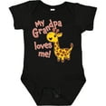 thumbnail image 3 of Inktastic My Grandpa Loves Me Cute Giraffe Boys or Girls Baby Bodysuit, 3 of 5