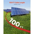 thumbnail image 3 of VEVOR 100FT Solar Panel Extension Cable 10AWG Waterproof PV 6mm² Cable Red, 3 of 9
