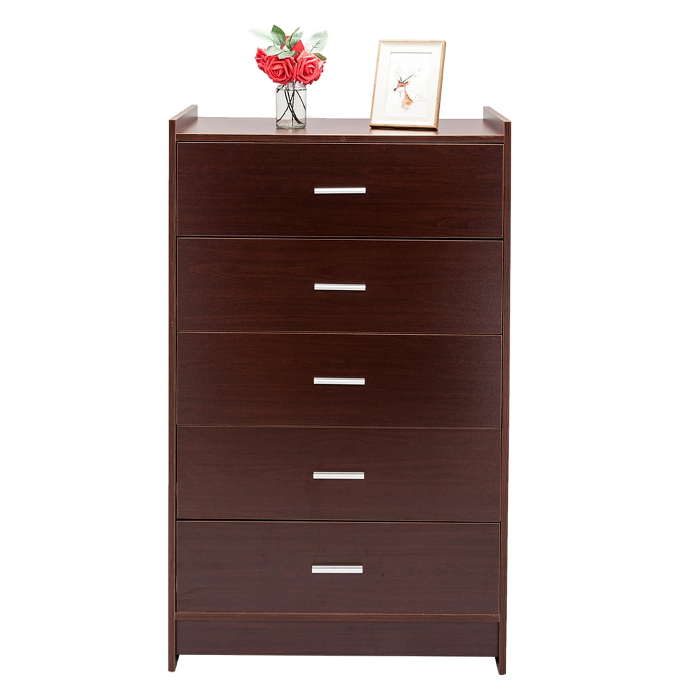 5Drawer Chest,Multiple Finish 5 Drawer High Dresser, Drawer Chest