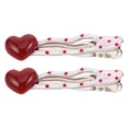 thumbnail image 3 of 2 pinzas para el pelo con forma de corazón y lunares para mujer, pinzas laterales para niña, pinzas con forma de corazón, pinzas a presión, pinzas laterales, 3 of 7
