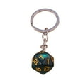 thumbnail image 7 of Mosey 20-sided Dice Keychain Stainless Steel Dice Keychain 20 Number Curved Polished Chain Geometric Diy Pendant, 7 of 7
