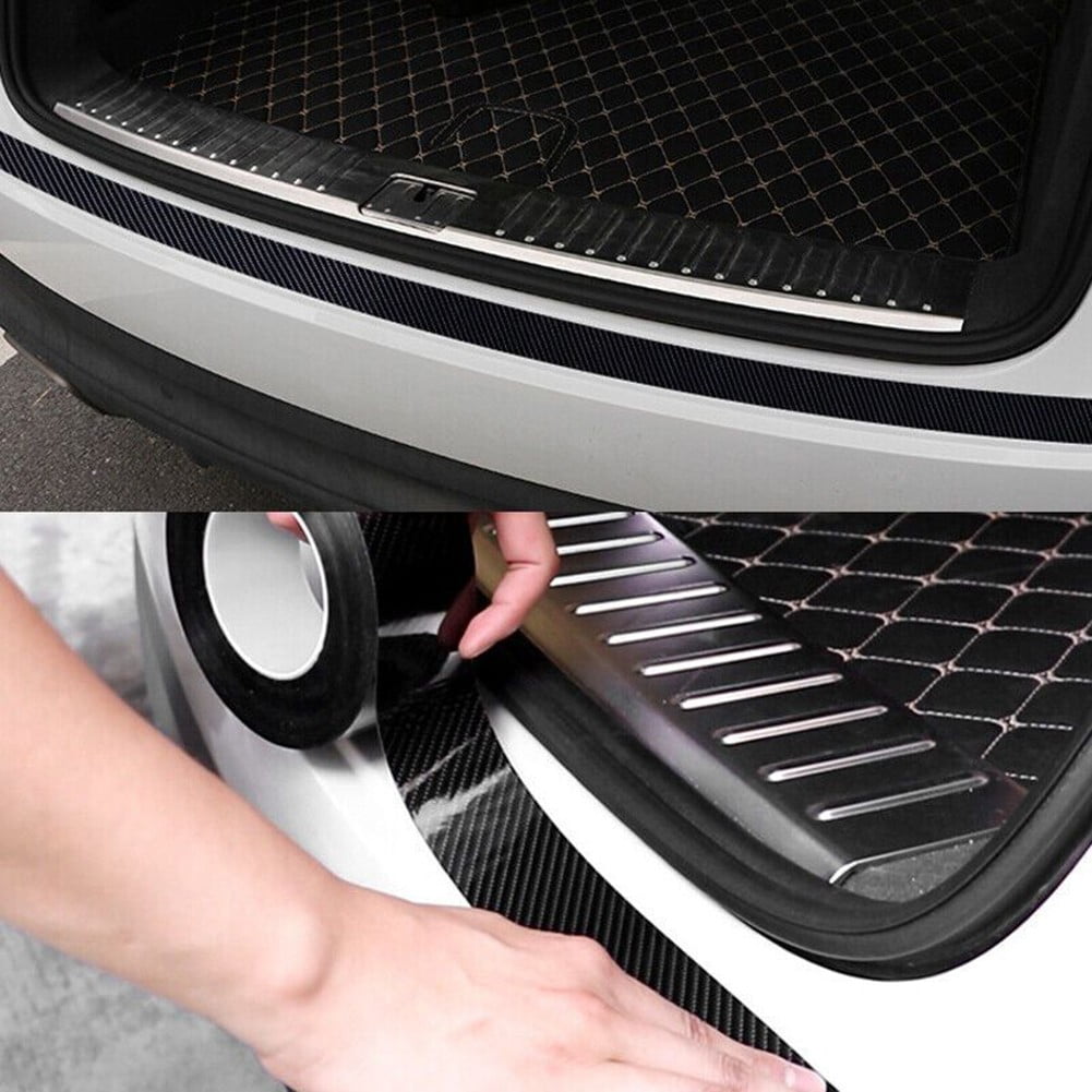 Willstar 3M Carbon Fiber Car Stickers Door Sill Scuff Anti Scratch Tape  Protection Film 