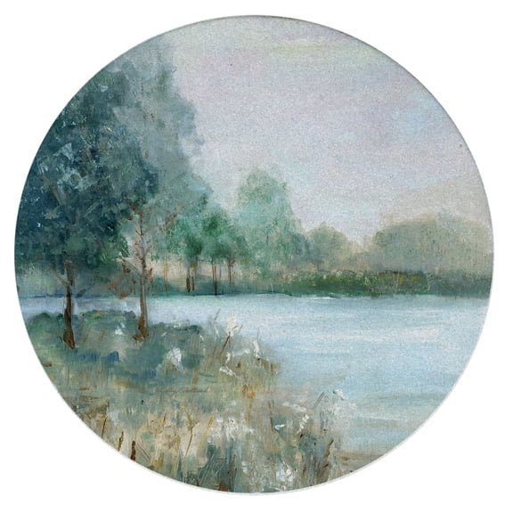 Thirstystone Tranquil Landscape Single Round Sandstone Coaster Create Your Own Set