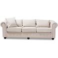 thumbnail image 3 of Baxton Studio Alaise Tufted Chesterfield Sofa in Beige, 3 of 9