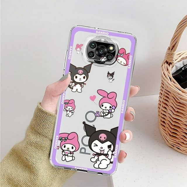 Hello Kitty Kuromi My Melody Clear Case For Xiaomi Mi Poco X3 NFC M3 Pro F3 F1 11 Lite 12 Redmi Note 10 9S 8 7 9 Phone Cover LXY