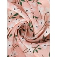thumbnail image 3 of Daeful Blouse V Neck Tops Ruffled Shirts Ladies Loose Stitched Long Sleeve Tees Pink Print S, 3 of 5