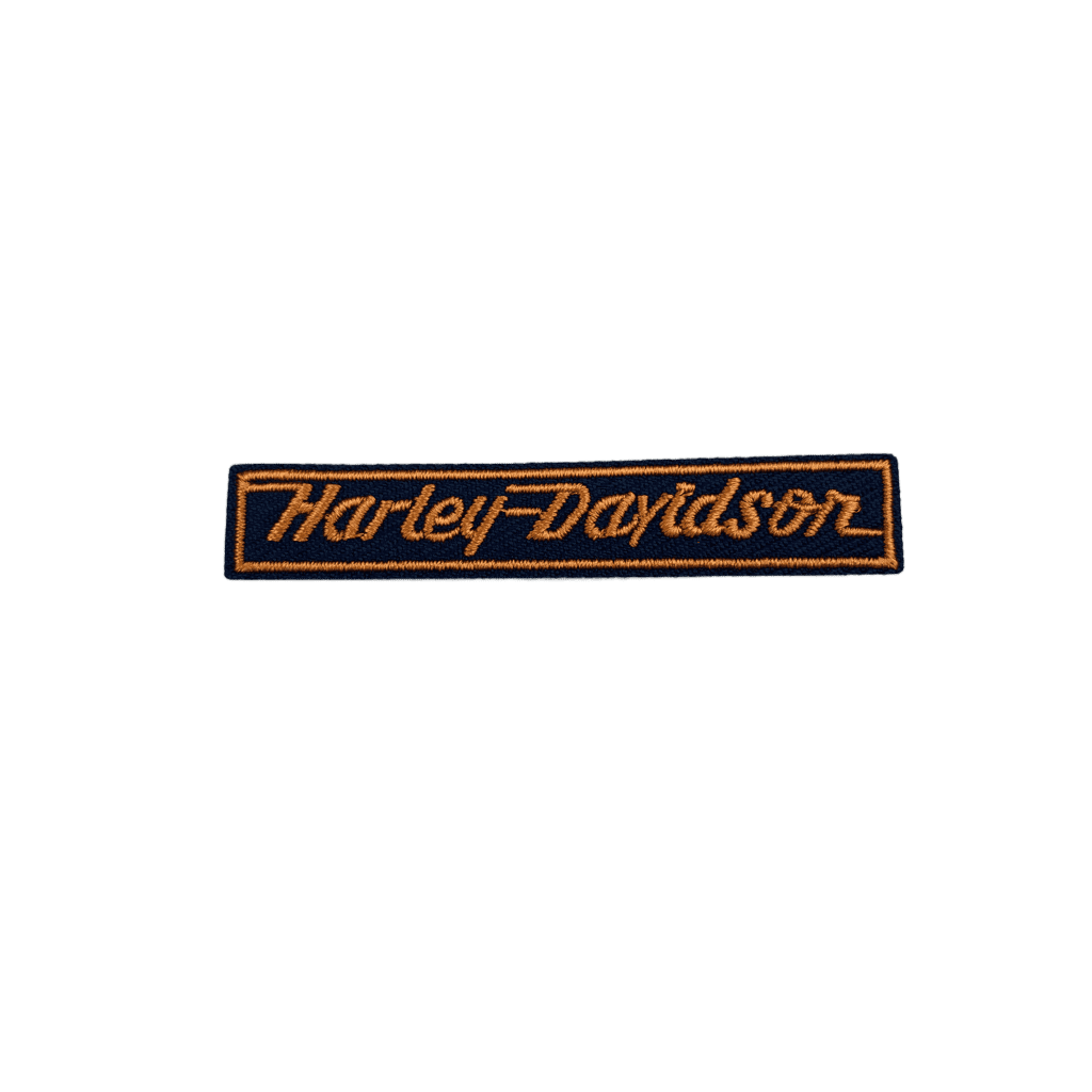 Harley-Davidson Large 9.25 inch Orange Bar & Shield Logo Sew-on