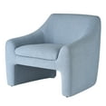 Better Homes & Gardens Emerson Curvy Accent Chair, Soft Blue