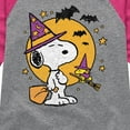 thumbnail image 3 of Peanuts - Snoopy Woodstock Witchcraft - Toddler & Youth Girls Raglan Graphic T-Shirt, 3 of 6