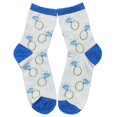thumbnail image 4 of Coofit 2 Pairs Cotton Socks Diamond Suit Pattern Novelty Socks Tube Socks for Couples, 4 of 7