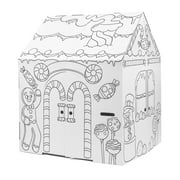 Gingerbread Arts & Crafts Cardboard Playhouse - Kids 3 and up
