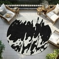thumbnail image 6 of Addison Rugs Chantille Indoor/Outdoor Transitional Abstract Black Washable Round Rug, 8' x 8', 6 of 6
