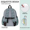 thumbnail image 5 of Dog Paw Print and Bone Gray Pattern Backpack for School, Cute School Bag with Adjustable Shoulder Straps and Padded Back, 13.4"x11"x4.7", 5 of 5