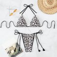 thumbnail image 1 of Conjunto de Bikini con estampado de leopardo para mujer, traje de baño de dos piezas con estampado de leopardo negro, Micro Bikini brasileño con Tanga y lazo lateral, 2024, 1 of 5