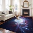 thumbnail image 3 of Moon Explosion Area Rugs Collection 6'x9', Modern Abstract Art Galaxy Universe Non Slip Indoor Rectangle Throw Runner Rug Floor Mat Carpet for Living Room Dining Table Bedroom Nursery, 3 of 9