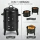 Costway3-in-1 Vertical Charcoal Smoker Portable BBQ Smoker Grill with ...