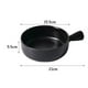 thumbnail image 2 of Tazón de sopa redondo de cerámica, bandeja para hornear arroz al horno con fideos, utensilios para hornear aptos para microondas y Negro, 2 of 8