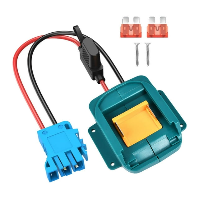 Adaptador de batería para juguetes de coches RC de bricolaje, reemplazo portátil Plug and Play 14 Azul