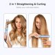 thumbnail image 3 of LMHF 1" Round Flat Iron for Hair, Infrared Hair Iron 2 in 1, Hair Straightener Curler Negative Ions, Gifts for Friends/Mom/Wife, Titanium Ceramic Tourmaline, Dual Voltage 110-240V, Rose Gold, 3 of 5