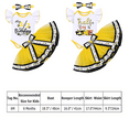 thumbnail image 7 of FYMNSI Baby Girl Bee Theme My 1/2 Birthday Cake Smash Outfit Half Way To One Party Dress Flutter Sleeve Cotton Romper Princess Tutu Tulle Skirt Bowknot Headband 3pcs Set 6 Months Yellow, 7 of 7