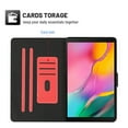 thumbnail image 4 of Dteck Folio Case for Samsung Galaxy Tab A7 10.4 inch (2020), Slim Fit Book Cover Design Multi-Angle Stand PU Leather Case Cover for Galaxy Tab A7 10.4" SM-T500 T505, Red, 4 of 6