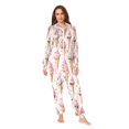 thumbnail image 2 of FORMRS Onesies Pajama for Adults Unisex Hoodie Winter Jumpsuit One Piece Sleepwear, Sizes S-2XL, Pink Ice Cream Pattern, 2 of 7