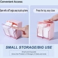 thumbnail image 4 of Jinsinto Dispenser Box with 2 Compartments, Bathroom Dresser Countertop Storage Manager, Pink, 4 of 5