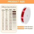 thumbnail image 2 of Uxcell Jewelry Wire 82ft 32 Gauge Brass Craft Jewelry Wrapping Wire, Bright Red, 2 of 6