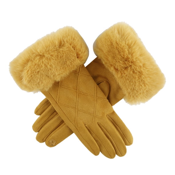 Guantes de invierno para mujer Guantes para clima frío - Guantes cálidos y térmicos a prueba de viento