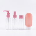 thumbnail image 1 of Kit de Viaje 4 Botellas Para Líquidos Rellenables Plástico rosa, 1 of 7