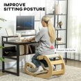thumbnail image 4 of HOMCOM Ergonomic Kneeling Chair, Adjustable Kneeling Stool, Cream White, 4 of 10