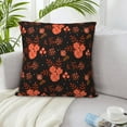 thumbnail image 5 of LNWH Decorative Pillow Covers, Night Autumn Flowers Square Sofa Decorative Knit Pillow Case, 12"x12", 5 of 8