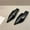 Black, variant on Stylish Slippers With Pointed Toe Design Casual Half Slide Footwear Elegant And Versatile High Heel Sandals For Everyday Wear