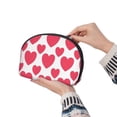 thumbnail image 6 of YFYANG 2 Piece Women's Portable Makeup Bags, Red Love Clutch Travel Toilet Bags Cosmetic Organizer, 6 of 7