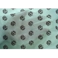 thumbnail image 4 of oneOone Cotton Silk Fabric Floral Block Printed Fabric 1 Yard 42 Inch Wide, 4 of 4