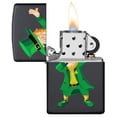 thumbnail image 3 of Zippo Dabbing Leprechaun Design Black Matte Pocket Lighter, 3 of 6