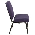 thumbnail image 2 of Flash Furniture Advantage 20.5" Fabric Church Chair in Royal Purple and Gold, 2 of 5
