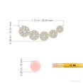 thumbnail image 3 of ANGARA Natural Diamond Halo Journey Necklace in 14K Yellow Gold for Women (Size-3.2mm| Color-H| Clarity-SI2) | April Birthstone, Anniversary, Jewelry Gift for Women | Natural Diamond Necklace, 3 of 8