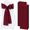 Burgundy, variant on 60 PCS Gold Satin Chair Sashes, Ties Bows Designed Chairs Decorative, Chair Cover Sashes for Thanksgiving Wedding Christmas Banquet Party Home Kitchen Decoration (7 x 108 inch)