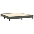 thumbnail image 2 of vidaXL Box Spring Bed with Mattress Dark Gray 72"x83.9" California King Velvet, 2 of 6