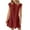 Wine, variant on Cinvoph Womens Summer T Shirt Dress Casual Short Sleeve Dress Ruffle Crewneck Loose Mini Dresses