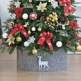 thumbnail image 2 of Collar de árbol de Navidad de fieltro de 1,2 m, falda de árbol, anillo de árbol, cubierta de Collar de árbol de vacaciones, adorno de decoración interior para fiesta en casa de Navidad, 2 of 5